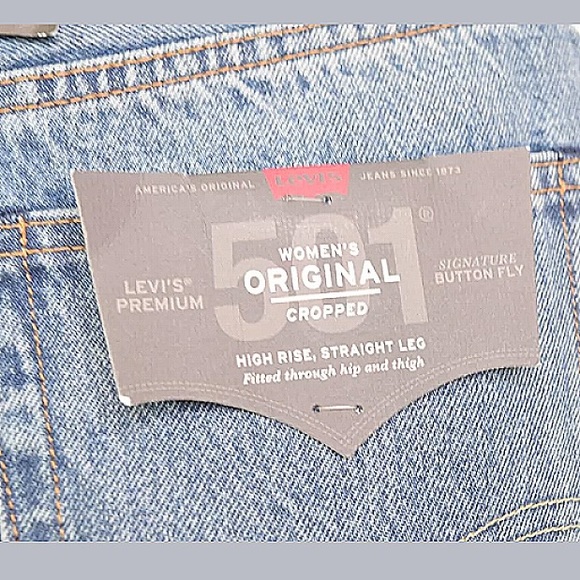 Levis Womens 501 Selvedge Jeans - Picture 5 of 8